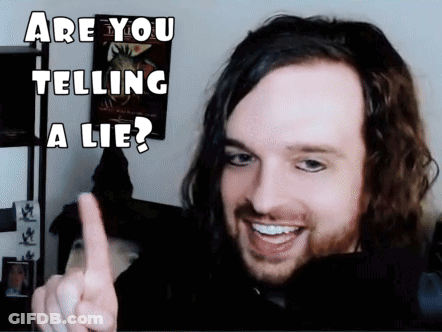 Man With Long Hair Smiling And Pointing GIF