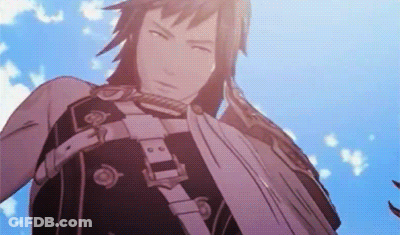 Man With Long Hair Under Blue Sky GIF