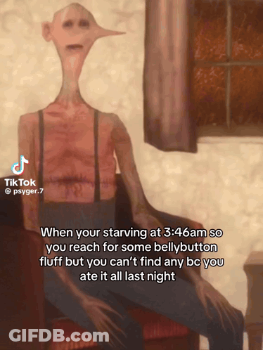 Man With Long Neck TikTok @ Psyger.7 GIF