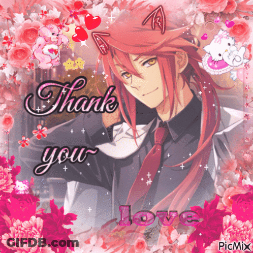 Man With Long Red Hair Saying Thank You GIF