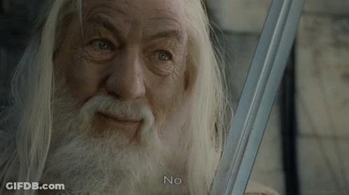 Man With Long White Hair And Beard Holding Sword GIF