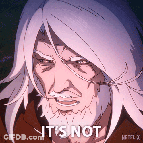 Man With Long White Hair And Beard It's Not On His Face GIF