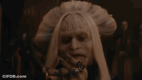 Man With Long White Hair Smoking Cigarette GIF
