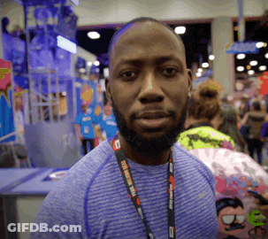Man With Marathon Lanyard GIF