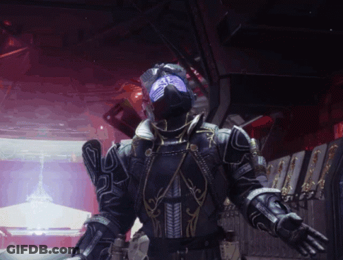 Man With Mask In Dark Room GIF