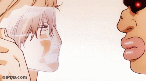Man With Mask Looking At Another GIF