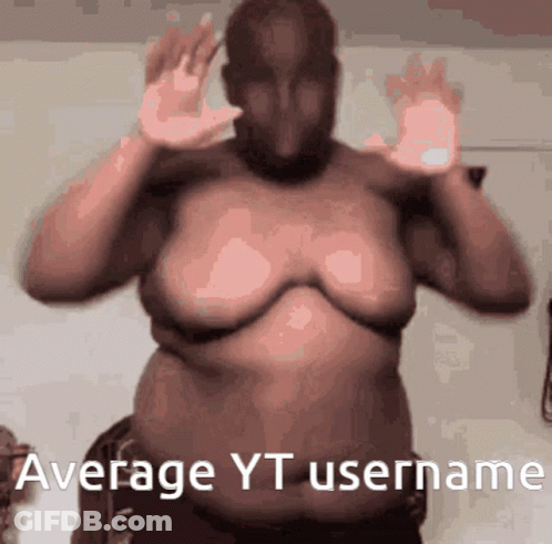 Man With Mask Saying Average YT Username GIF