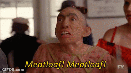 Man With Mask Saying Meatloaf Meatloaf GIF