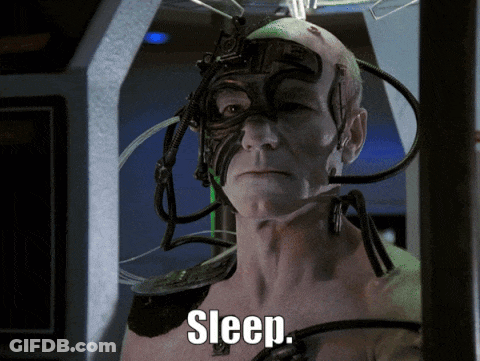 Man With Mask Saying Sleep GIF