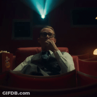 Man With Mask Standing In Front Of Window With Ghost GIF