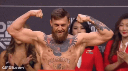 Man With McGregor Tattoo GIF