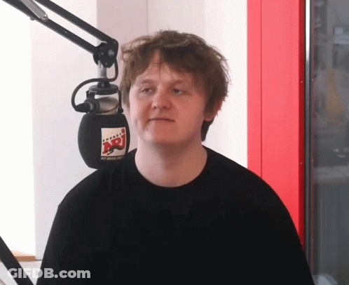 Man With Microphone And NRJ Sticker GIF