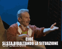 Man With Microphone In Mouth Saying Cioe GIF