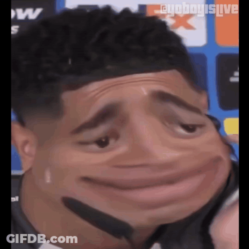 Man With Microphone In Mouth GIF