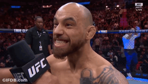 Man With Microphone Saying UFC Smiling GIF
