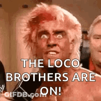 Man With Microphone Says The Loco Brothers Are On GIF
