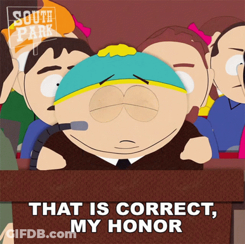 Man With Microphone That Is Correct My Honor GIF