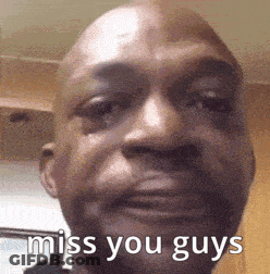 Man With Miss You Guys GIF