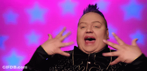 Man With Mohawk And Bow Tie Surprised GIF