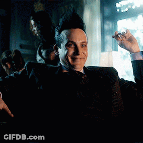 Man With Mohawk Arms Outstretched GIF