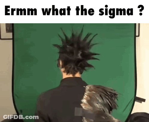 Man With Mohawk On Green Screen Ermm What The Sigma GIF