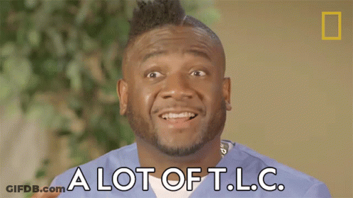 Man With Mohawk Says A Lot Of T.L.C GIF