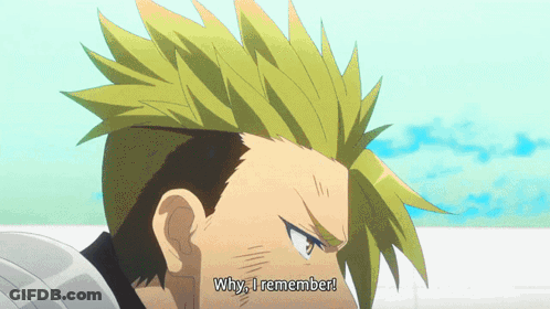 Man With Mohawk Says Why I Remember GIF