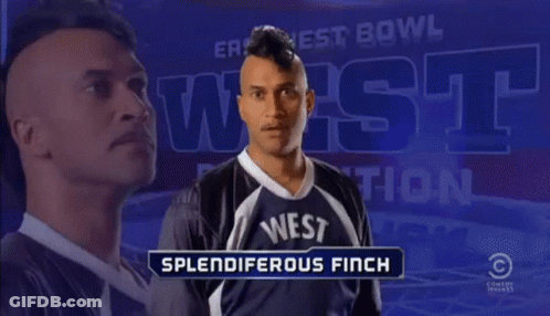 Man With Mohawk Wearing West Jersey GIF