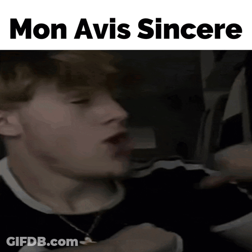Man With Mon Avis Sincere GIF