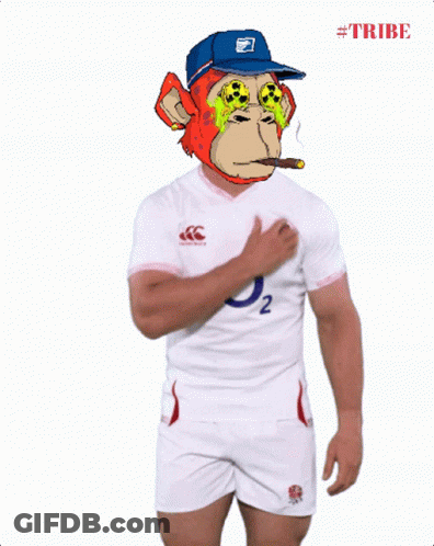 Man With Monkey Mask Smoking Cigarette In Front Of Letter G GIF