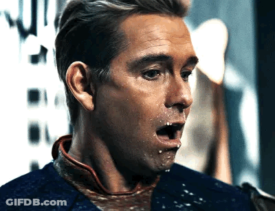 Man With Mouth Open And Saliva GIF