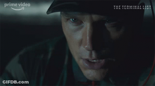 Man With Mouth Open In Terminal List Poster GIF