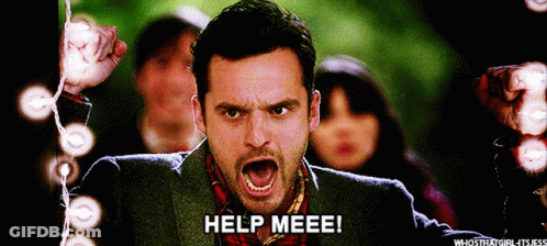 Man With Mouth Open Saying Help Meee GIF