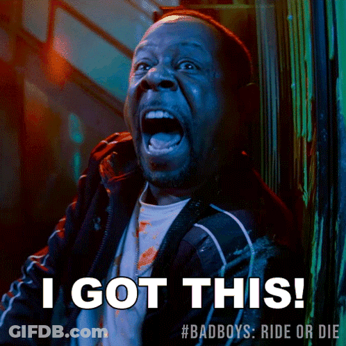 Man With Mouth Open Saying I Got This GIF