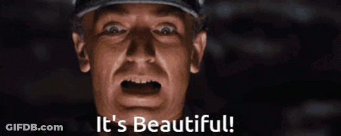 Man With Mouth Open Saying It's Beautiful GIF
