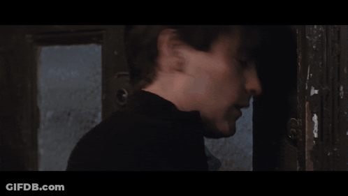 Man With Mouth Open Saying When You Fix This Damn Door GIF