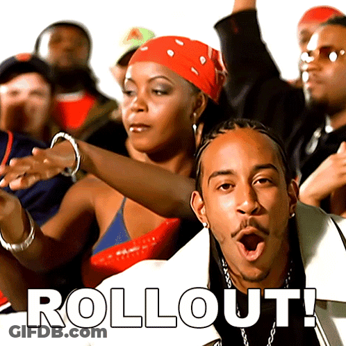 Man With Mouth Open Surrounded By People Rollout GIF