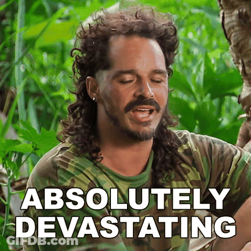Man With Mullet And Beard Says Absolutely Devastating GIF