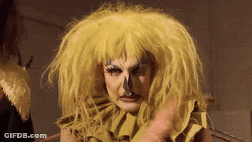 Man With Mullet And Mustache Says 7-0 GIF