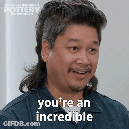 Man With Mullet Says You're An Incredible GIF