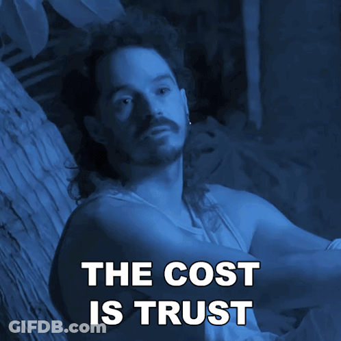 Man With Mullet Sitting In Hammock Trust GIF