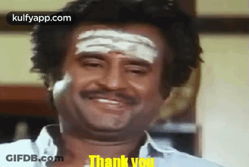 Man With Mustache And Bandage Saying Thank You GIF
