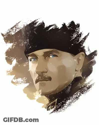 Man With Mustache And Black Hat GIF