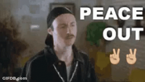 Man With Mustache And Hat Giving Peace Sign GIF