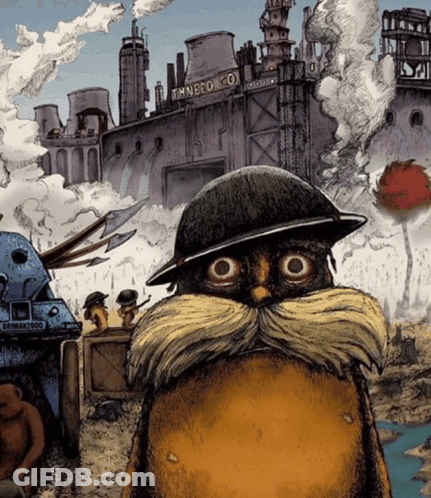 Man With Mustache And Helmet Saying TM Nerd Co GIF