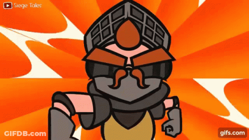 Man With Mustache And Helmet Siege Tales GIF