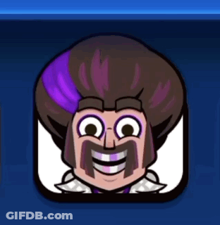Man With Mustache And Purple Hair GIF