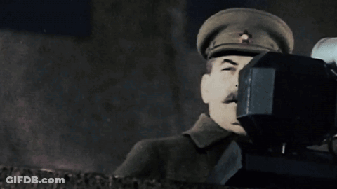 Man With Mustache And Red Star Hat GIF