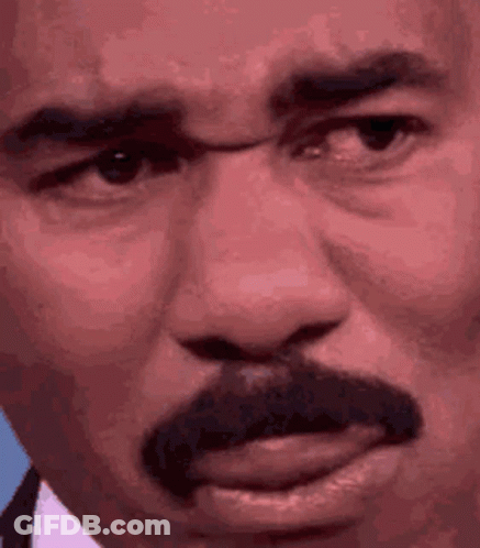 Man With Mustache And Serious Expression GIF