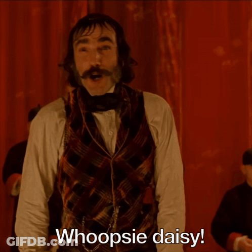 Man With Mustache And Vest Says Whoopsie Daisy GIF